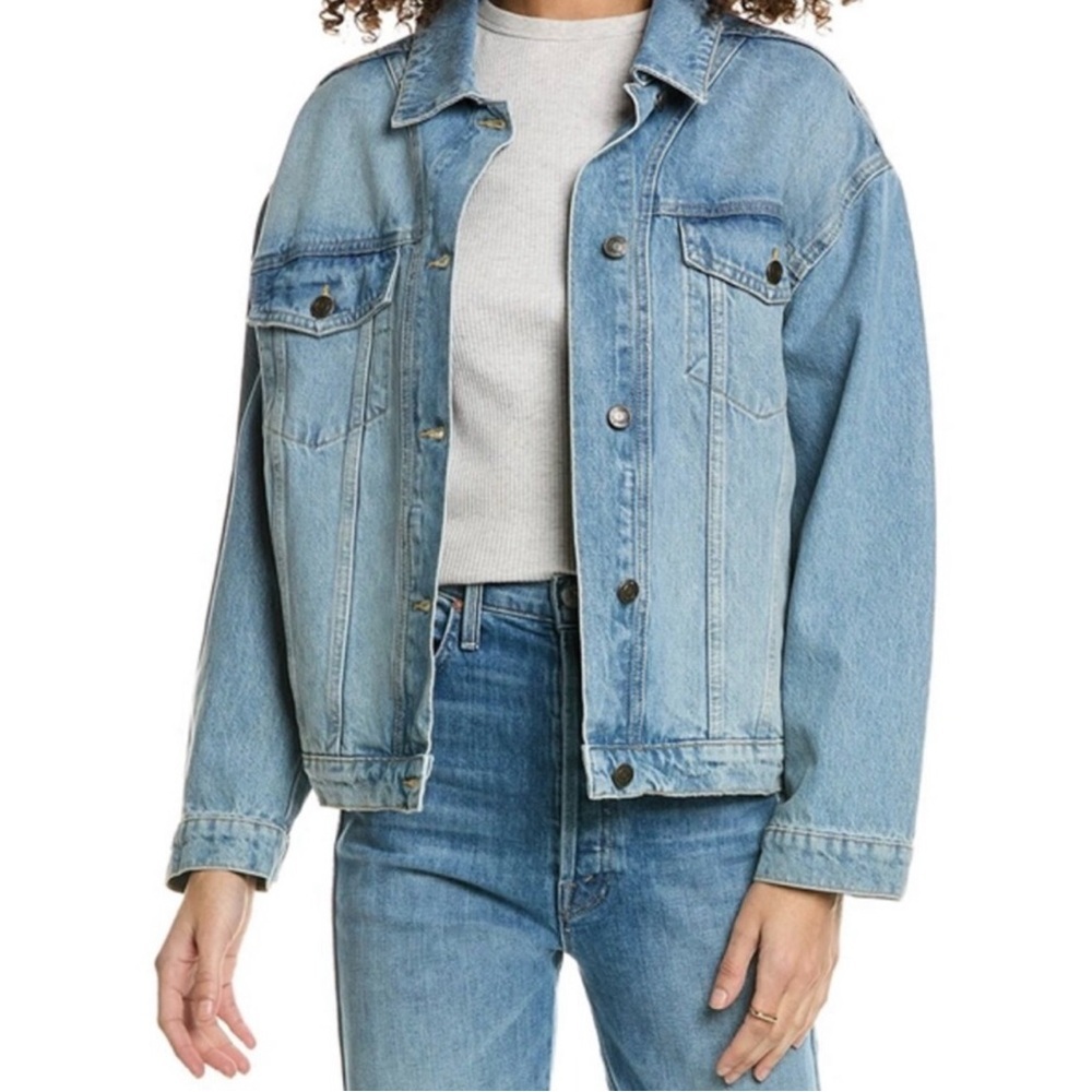 NWT ba&sh Rodney Denim Jacket Medium $385 retail